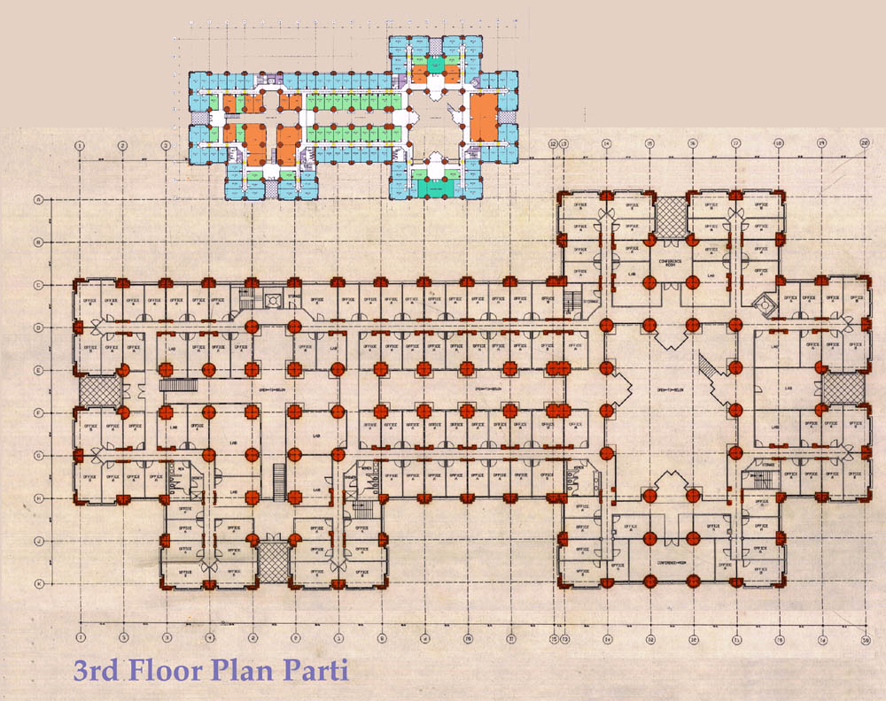 Enlarged 3rd Floor Plan