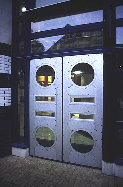 Aluminium-clad timber external doors