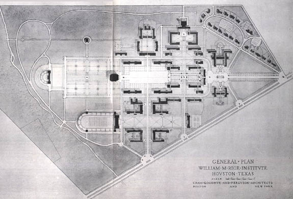 Cram's Campus Plan of 1910